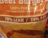 A picture of step 1 of Taisen's frozen baked burgers.