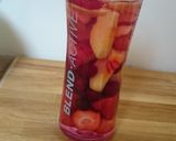 A picture of step 2 of Cherry Strawberry and Nectarine Smoothie.