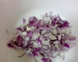 A picture of step 6 of Baingan ka Burtha.