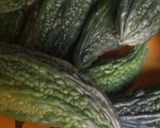 A picture of step 1 of Karela Bitter gourd.