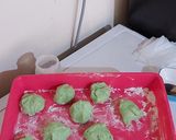 Foto langkah ke 4 dari resep Bakpao Pandan isi Coklat.