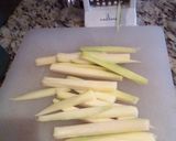 A picture of step 1 of Zucchini Fries.