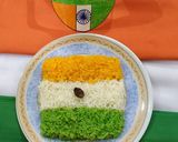 A picture of step 4 of Tricolour Rice.