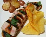 A picture of step 6 of Tuna In Mustard Sauce And Crispy Parmesan.