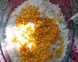 Foto del paso 5 de la receta: Ensalada de arroz, arvejas, choclo y huevo