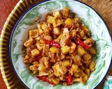 Foto langkah ke 4 dari resep Tumis Tempe Kentang Rebon.