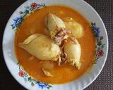 Foto langkah ke 5 dari resep Gulai Cumi Isi Tahu.