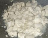 A picture of step 1 of Boneless chicken Handi homemade Naan.