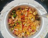 A picture of step 2 of PUFFED RICE MASALA Mixture / muri Mixture.