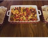 A picture of step 9 of Fruit Salsa With Cinnamon Tortilla Chips.