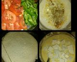 A picture of step 1 of Paneer Capsicum Sabji.