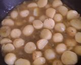 A picture of step 1 of Sig's Potato, Cucumber and Pea Salad.
