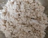 A picture of step 1 of Thenga/Coconut Burfi.