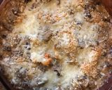 Une image de l'étape 4 de Gratin de champignons de Paris sauce trois fromages ail et persil.