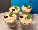 Φωτογραφία βήματος 5 της συνταγής Παγωτό υγιεινό από βερύκοκο & μπανάνα γαρνιρισμένο με βύσσινο & δυόσμο