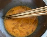 A picture of step 4 of Japanese Scrambled Chicken Bowl (Tori Soboro Donburi).