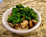 A picture of step 2 of Pepper and salt night market chestnut mushroom 🍄.