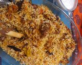A picture of step 7 of Kac'chay gosht ki biryani.