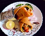 A picture of step 9 of Paneer Kathi Rolls.