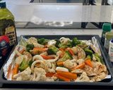 A picture of step 1 of Roasted Vegetables with Herbs.