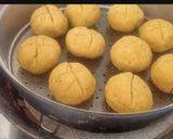 A picture of step 5 of Rajsthani Dal Baati Churma thali (lunch or dinner).