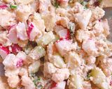 Hình bước làm 5 của món 🌱 Salad Đậu Gà & Trái Cây Thuần Chay (Vegan)