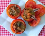 Foto del paso 7 de la receta: Tomatitos medianos al horno rellenos de anchoas y tapenade