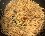 Foto langkah ke 3 dari resep Black pepper Spaghetti alias spaghetti lada hitam.