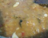 A picture of step 4 of Panch misali dal.