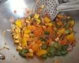 A picture of step 2 of Sandwich dhokla.