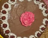 Cukormentes csokis- meggyes torta recept fázis 14 fotója