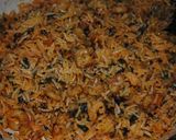 A picture of step 16 of Persian spicy prawn and rice.