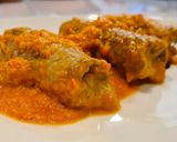 Foto del paso 9 de la receta Rollito de ternera relleno de jamón y queso en salsa de pimentón