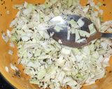 A picture of step 2 of Cabbage and mint salad.