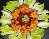 A picture of step 3 of Poha Pakodas.