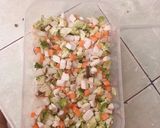 Hình bước làm 1 của món Cơm rang keto