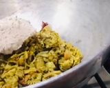 A picture of step 7 of Banana Flower Masala Curry.