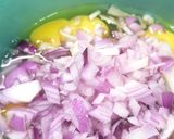 A picture of step 2 of Desi omelette.