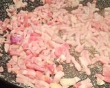 Une image de l'étape 2 de Pâte à la carbonara.