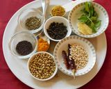 A picture of step 2 of A gourmet upma to kill for.