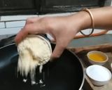 A picture of step 1 of Besan ladoo.