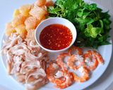 Hình bước làm 4 của món Gỏi BƯỞI tai heo
