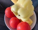 Grillezett zöldségek sajttal recept fázis 1 fotója