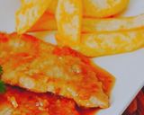 Foto del paso 4 de la receta: Patatas fritas con Filetes de lomo empanado