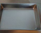 A picture of step 1 of Icecream sandwhich cake!.