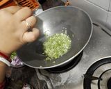 A picture of step 1 of Cheese Pulav.