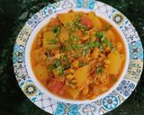 A picture of step 5 of Papaya Daal Masala.