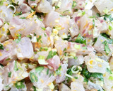 Foto del paso 1 de la receta: Tartar de corvina con mayonesa de azafrán