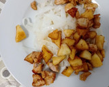 Foto del paso 5 de la receta: Noodles de arroz con cerdo, manzana y almendras