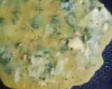 A picture of step 2 of Besan ka chilla.